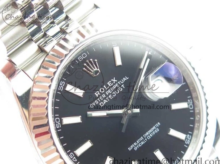 1:1 Bracelet 126334 DateJust Markers 41MM Jubilee SS VRF Black Dial Best on A3235 SS Edition Stick 904L 0729